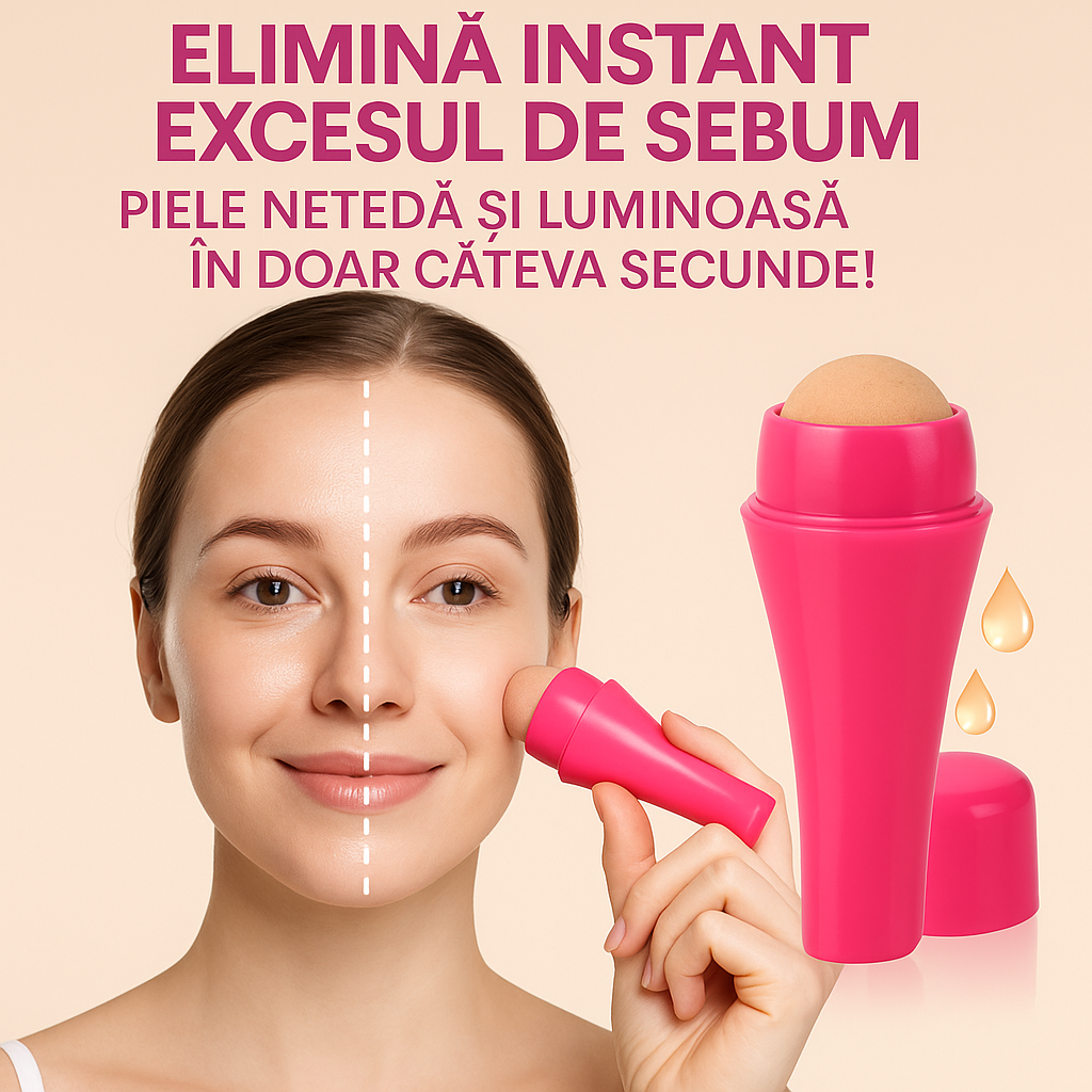 Roller Volcanic – Piele fără sebum, proaspătă toată ziua!