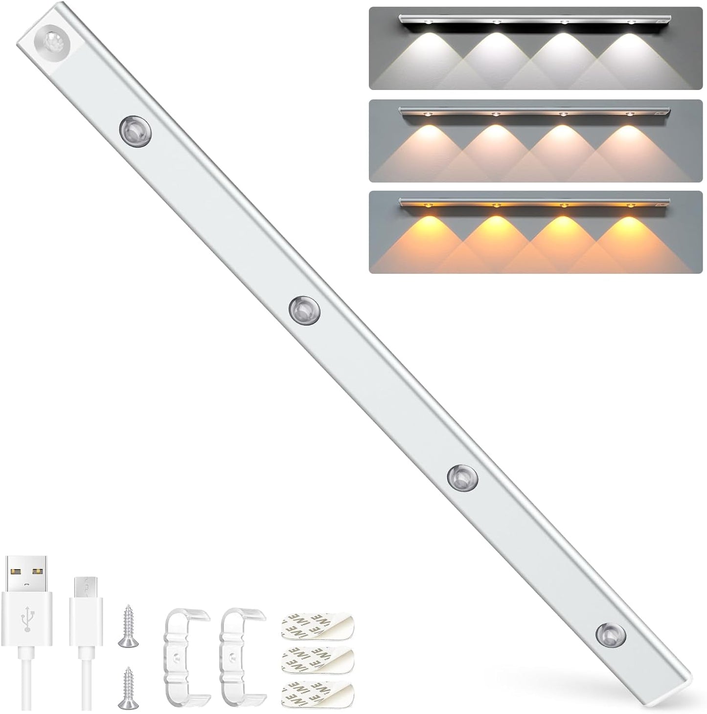 Bandă Luminoasă LED cu Senzor de Mișcare și Încărcare USB